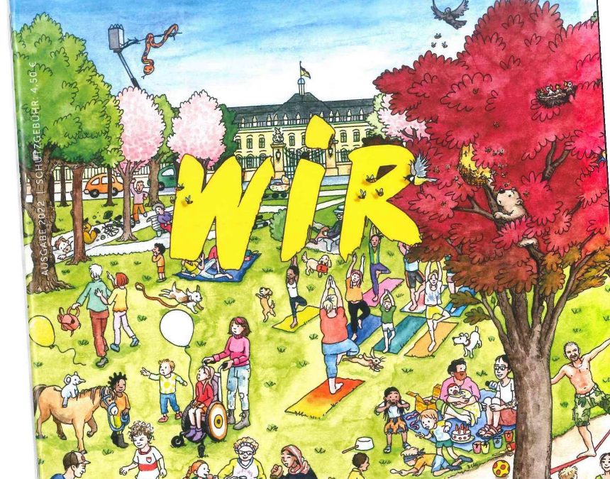 Doppelseite über die Karlshöhe im Magazin „fünfundneunzig+“