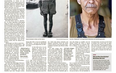 Porträt von Karlshöhe-Mitarbeiter Rainer Schreiber in der LKZ