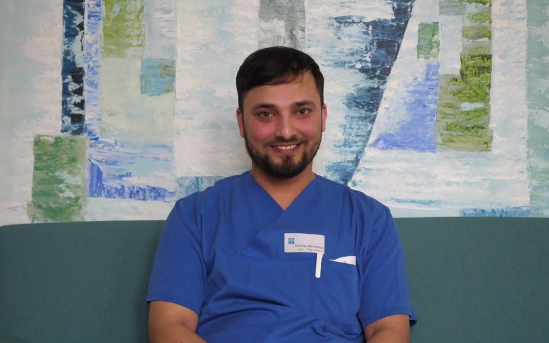 Rohullah Mohammadrazi, 25 Jahre: Ich bin richtig glücklich in der Pflege