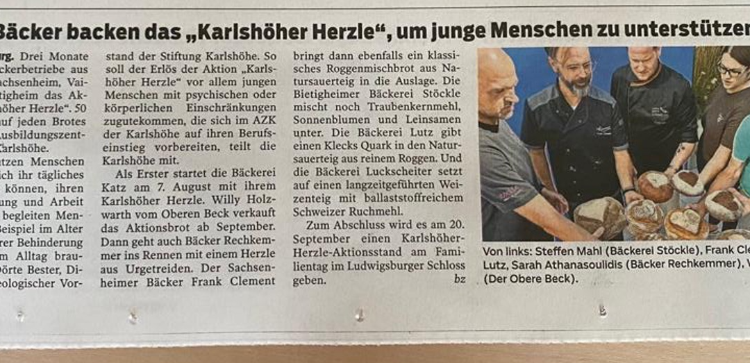 Aktion „Karlshöher Herzle“ im Spiegel der Presse