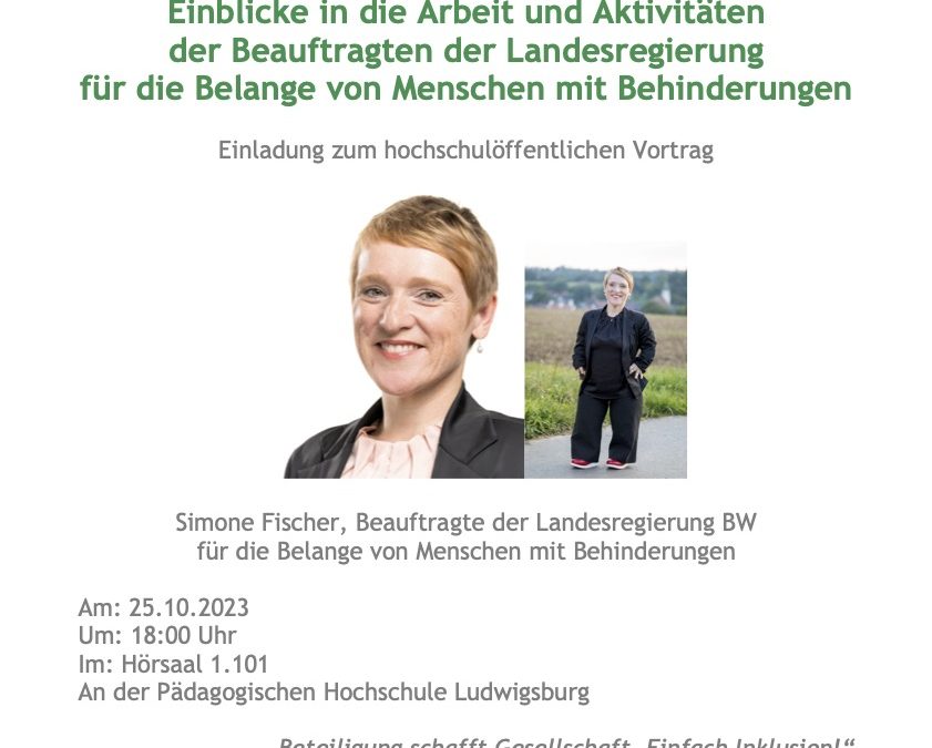 Veranstaltung über die Umsetzung der UN-Behindertenrechtskonvention in Baden-Württemberg