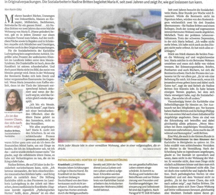 Schritt für Schritt heraus aus dem Chaos – Bericht in der Stuttgarter Zeitung über ABW