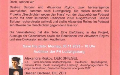 Veranstaltungstipp: Ludwigsburg liest – Geschichten gegen den Hass