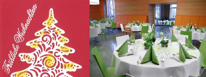 Öffnungszeiten des Speisesaals zwischen den Jahren 2023/2024