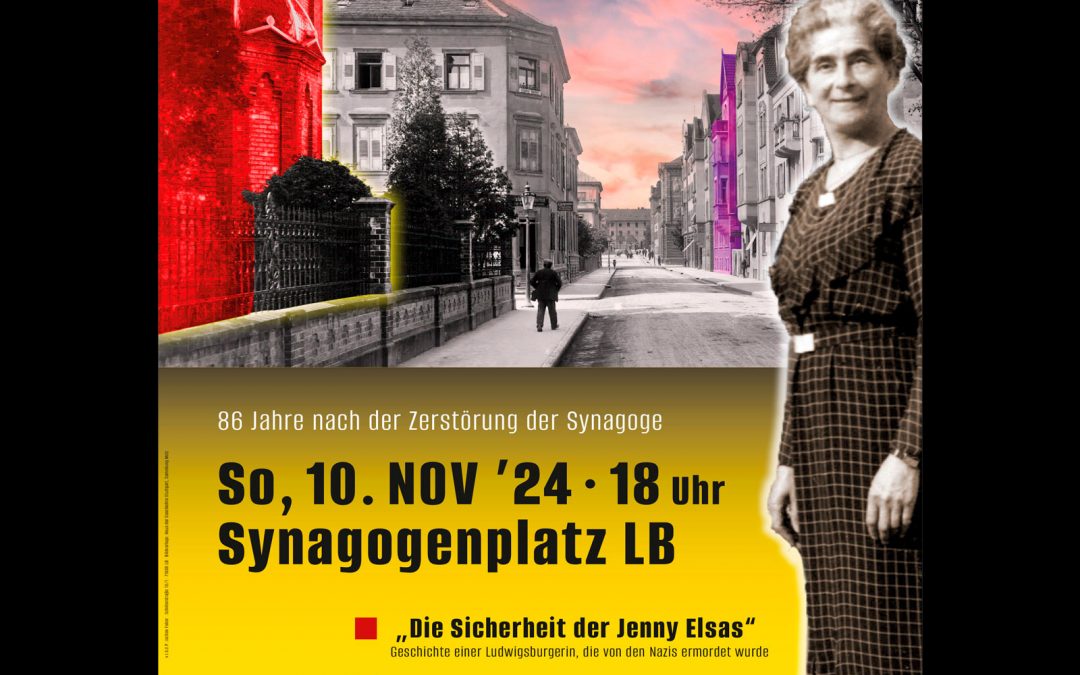 Erinnerungs-Veranstaltung am Sonntag auf dem Synagogenplatz