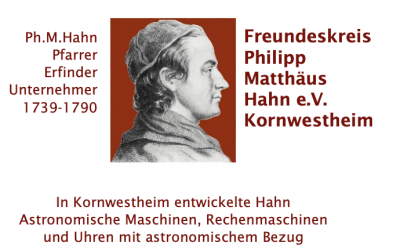 In Gedenken an Philipp-Matthäus Hahn: Ausstellung im Pfarramt Kornwestheim