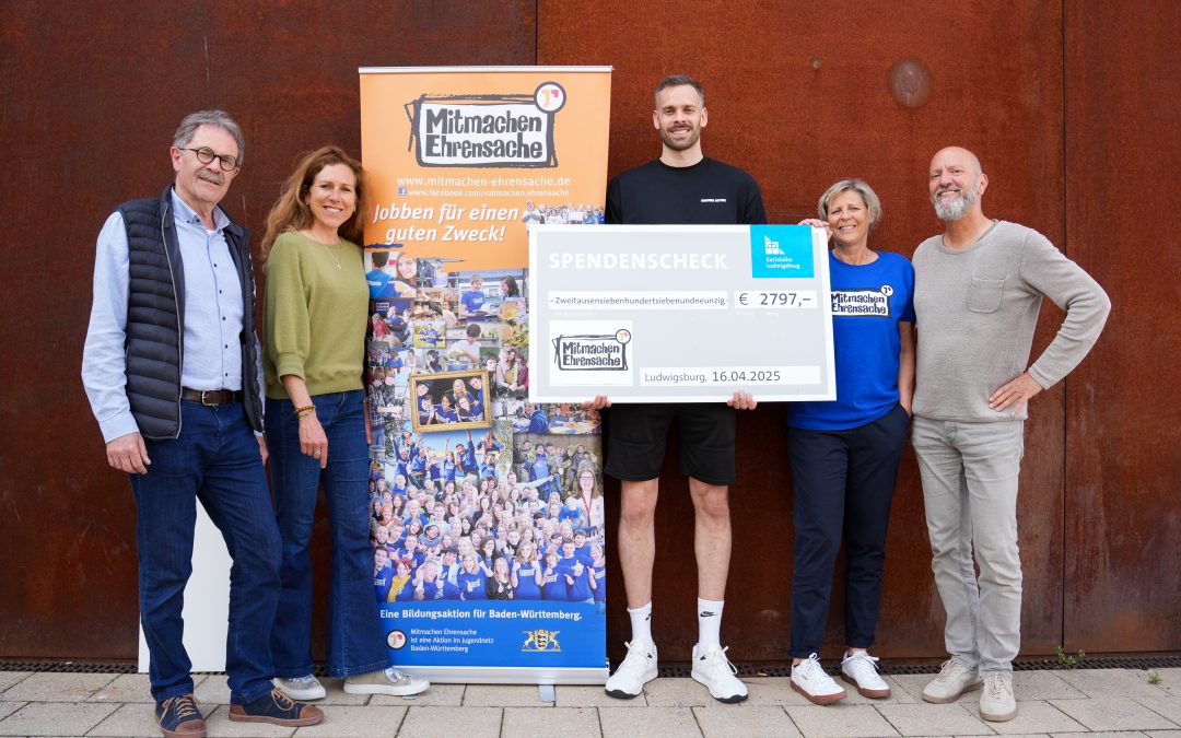 Großartige Spende für Lernbegleitung durch Mitmachen Ehrensache