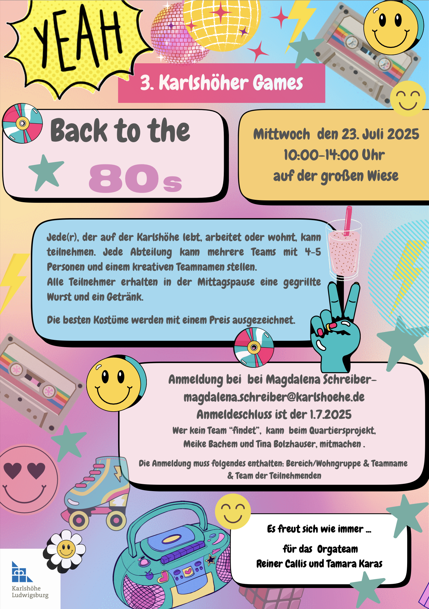 Das Bild zeigt den Flyer für die Karlshöher Games.