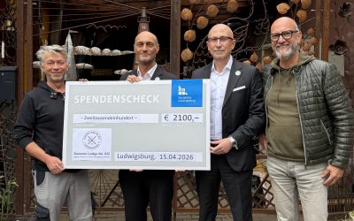 Freimaurerloge Solomon 822 mit einer Spende für die Karlshöhe